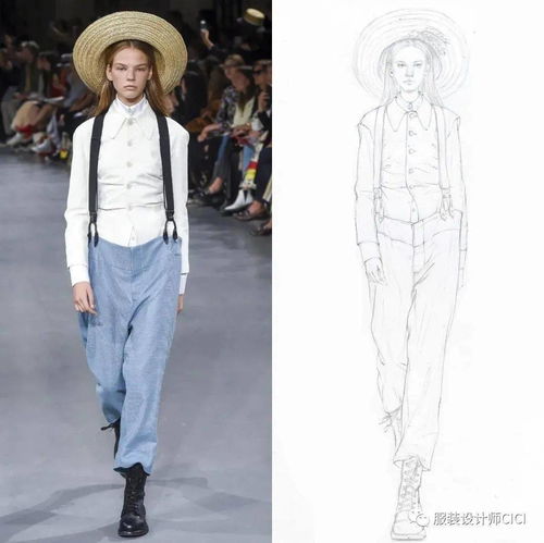 服裝設計秀場臨摹 從效果圖線稿到服裝制作的完整探索